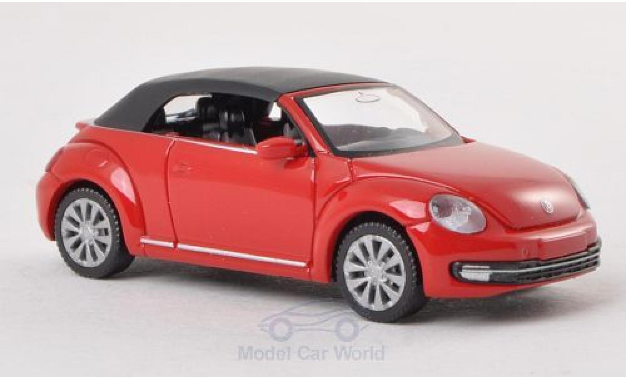 Volkswagen Beetle Cabriolet 1/87 Wiking Cabriolet rosso geschlossen modellino in miniatura