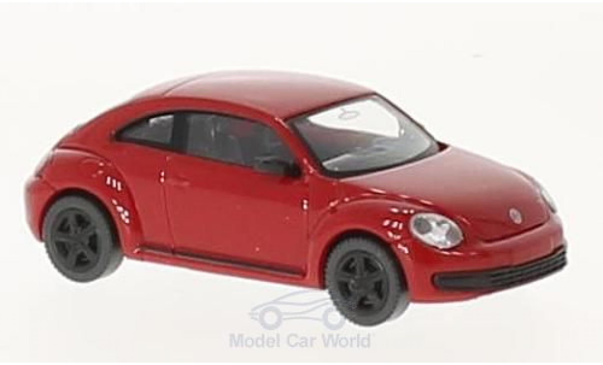 Volkswagen Beetle 1/87 Wiking rosso modellino in miniatura