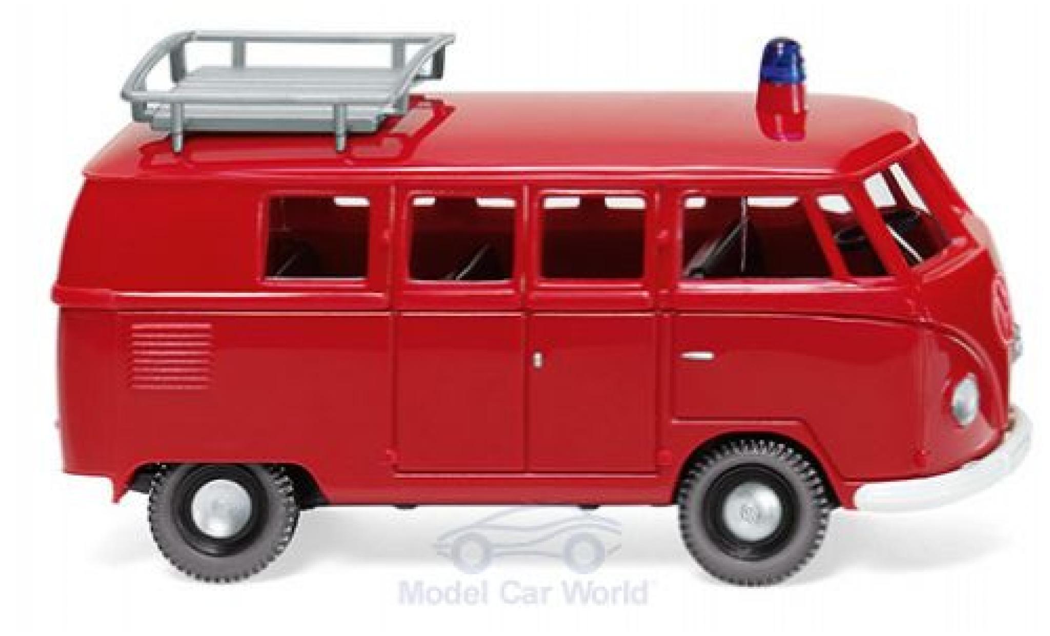 Volkswagen T1 1/87 Wiking Bus Feuerwehr modellino in miniatura