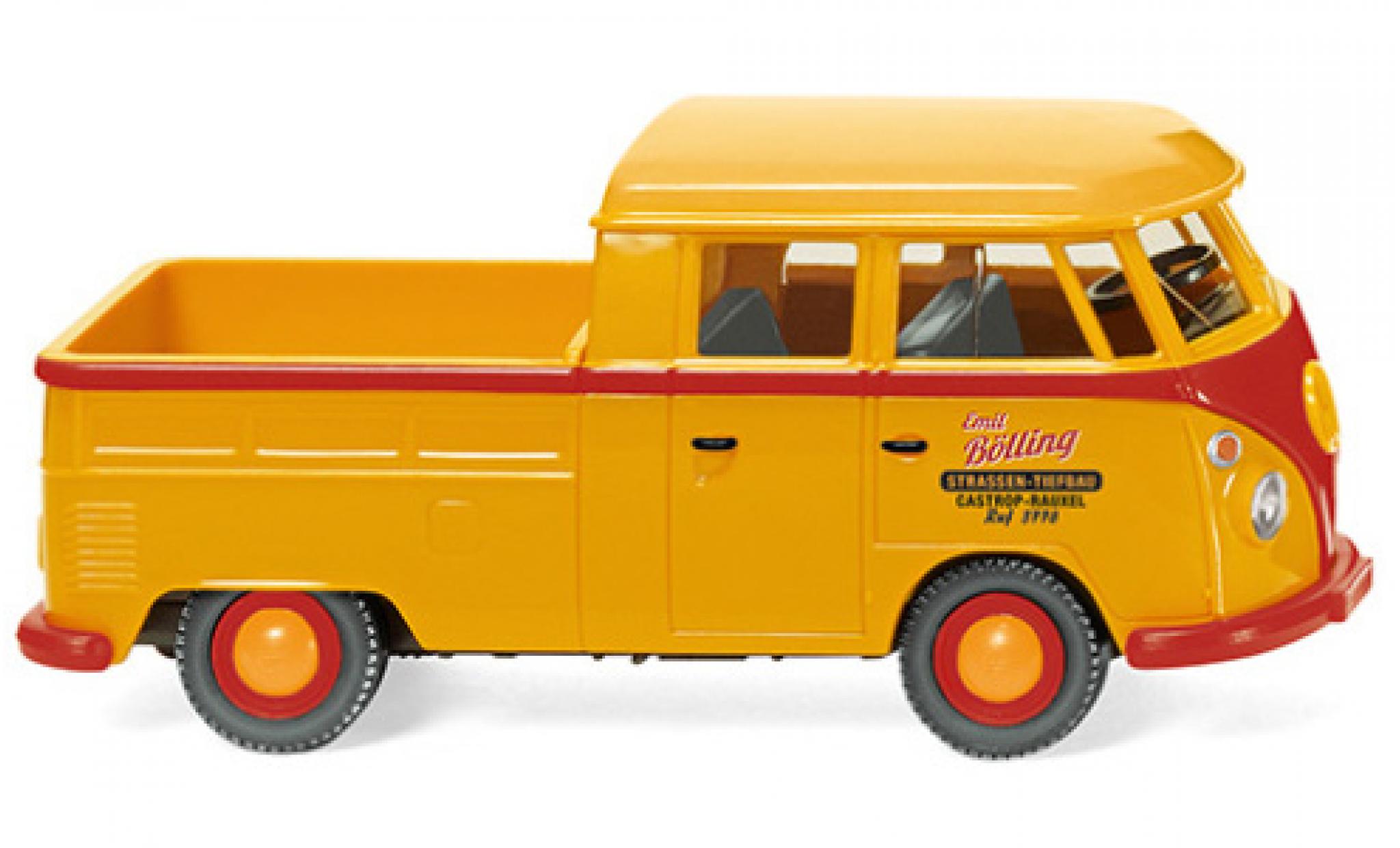 Volkswagen T1 1/87 Wiking Doppelkabine Bölling 1963 modellino in miniatura