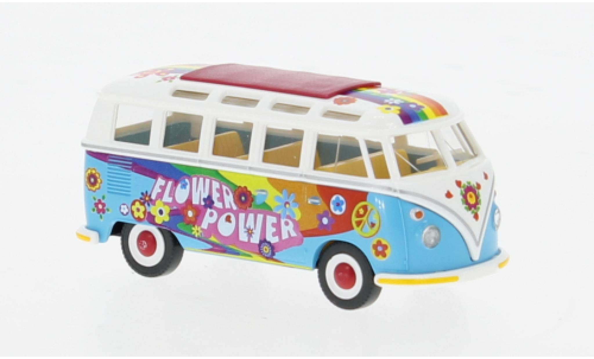 Volkswagen T1 1/87 Wiking Sambabus Flower Power 1:87 modellino in miniatura