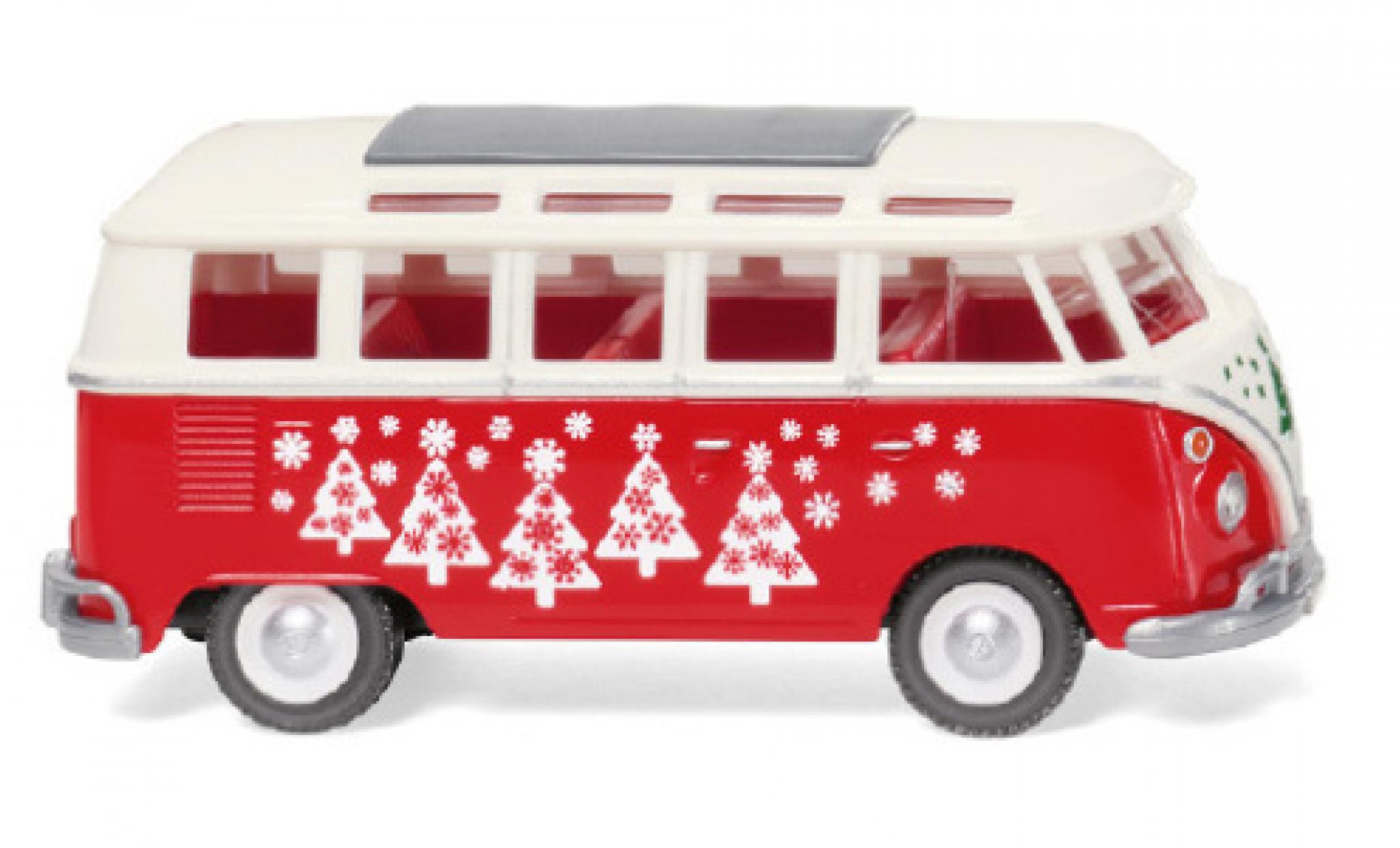 Volkswagen T1 1/87 Wiking Sambabus bianco/rosso Weihnachtsbulli 1963 modellino in miniatura