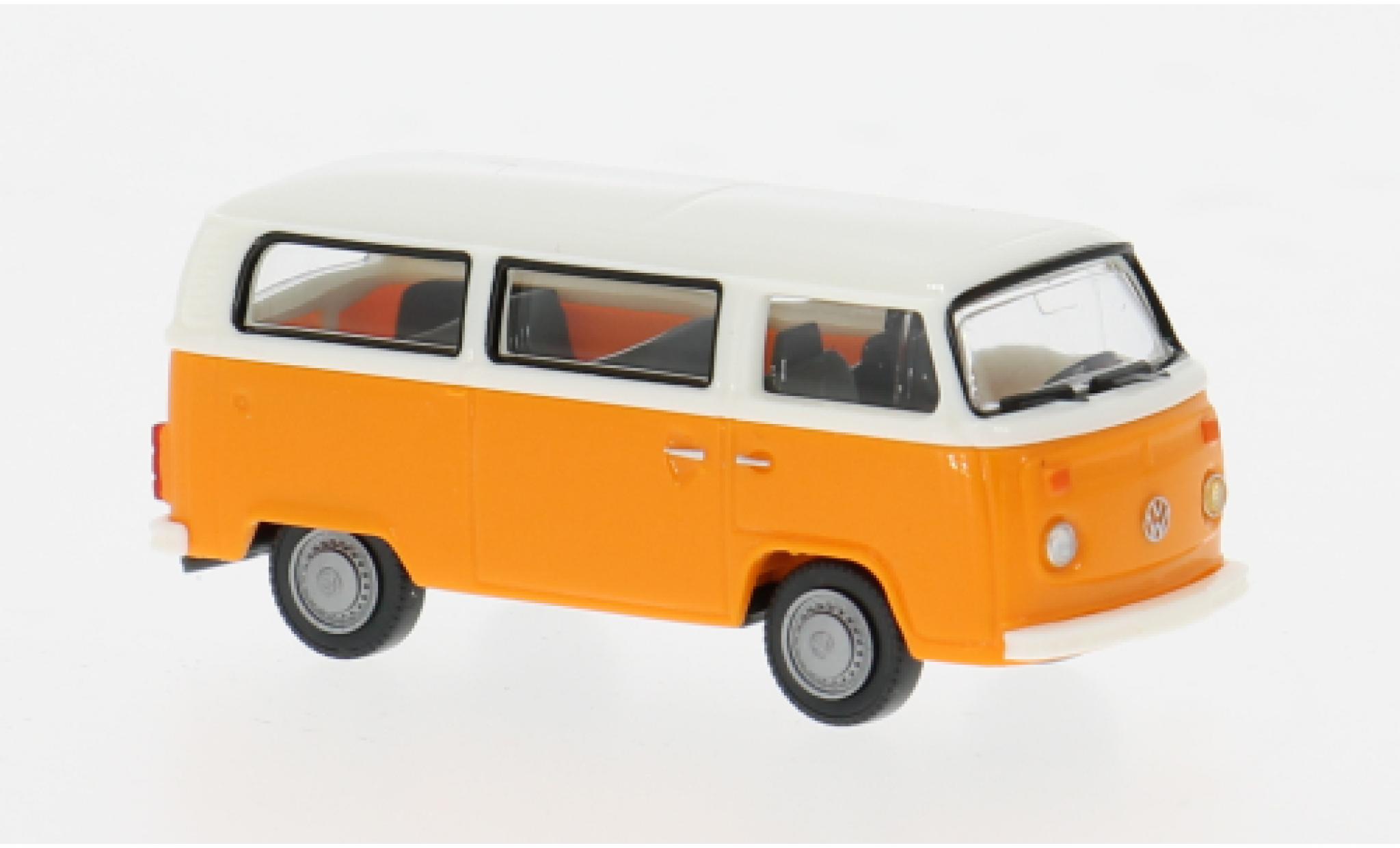 Volkswagen T2 1/87 Wiking b Bus orange/beige 1972 1:87 modellino in miniatura
