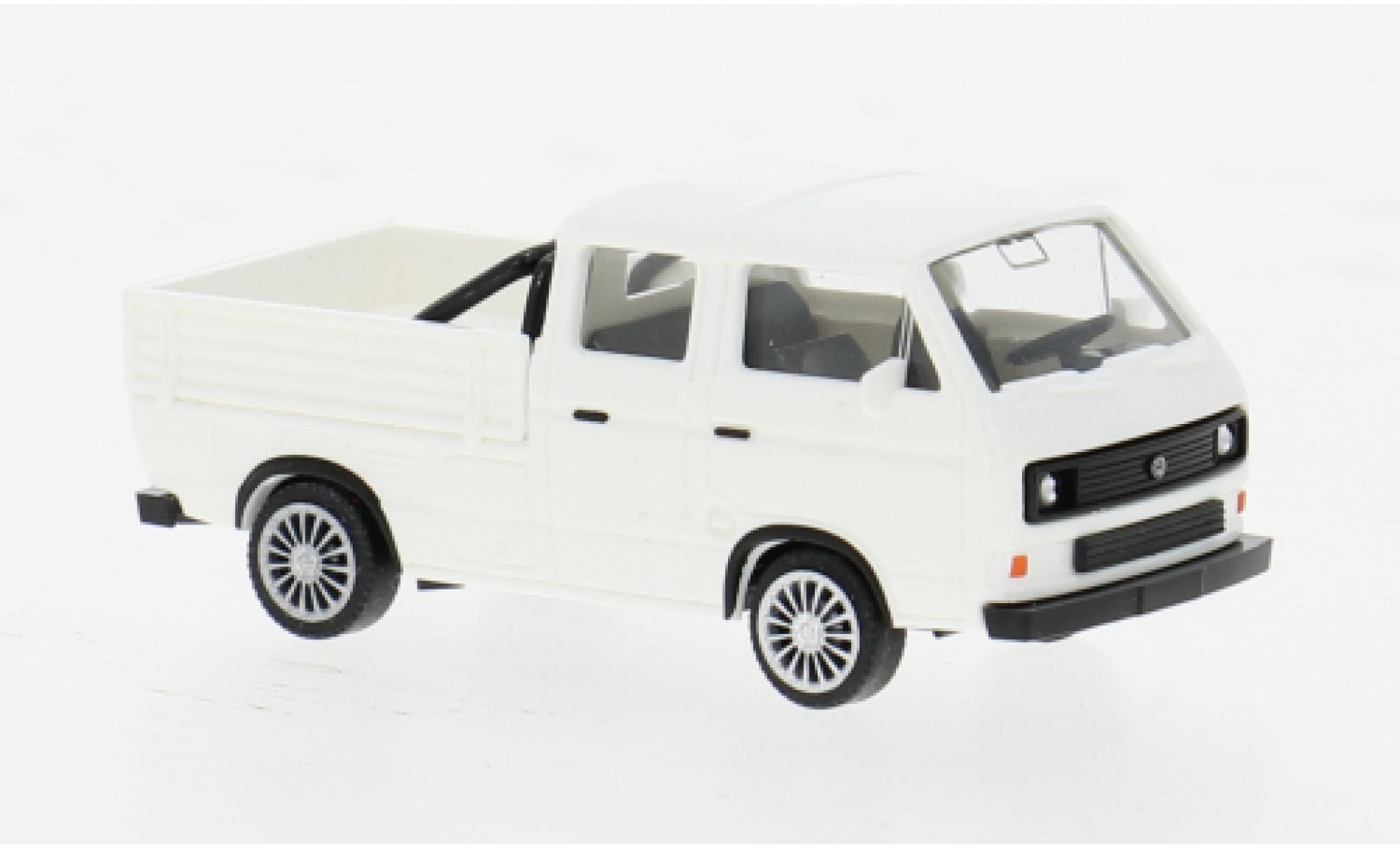 Volkswagen T3 1/87 Wiking Doppelkabine weiss 1979 1:87 modellino in miniatura