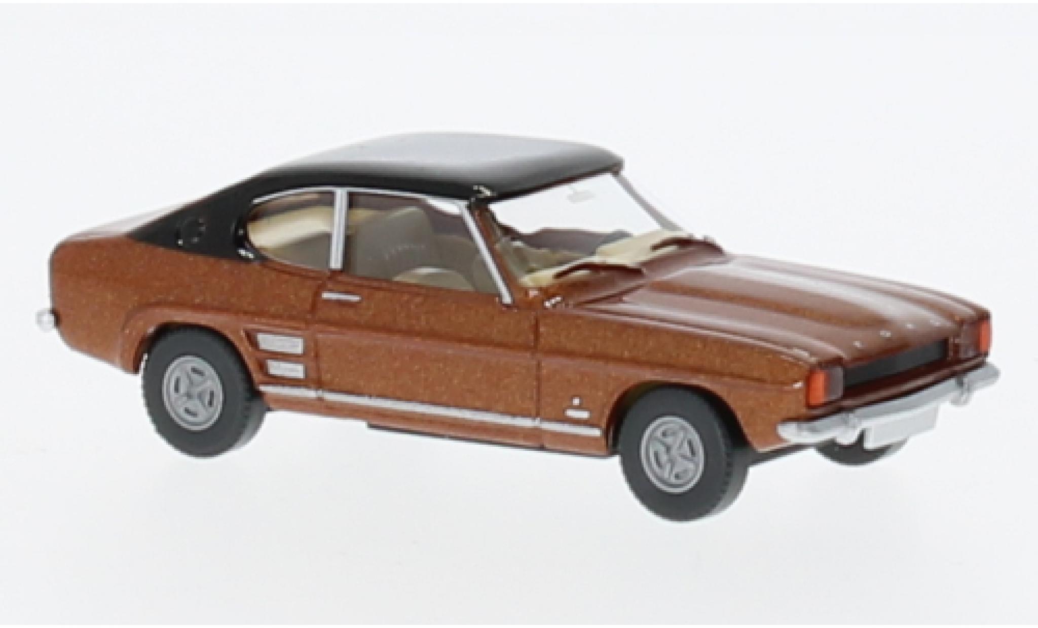 Ford Capri 1/87 Wiking MKI metallise brun/nero 1969 modellino in miniatura