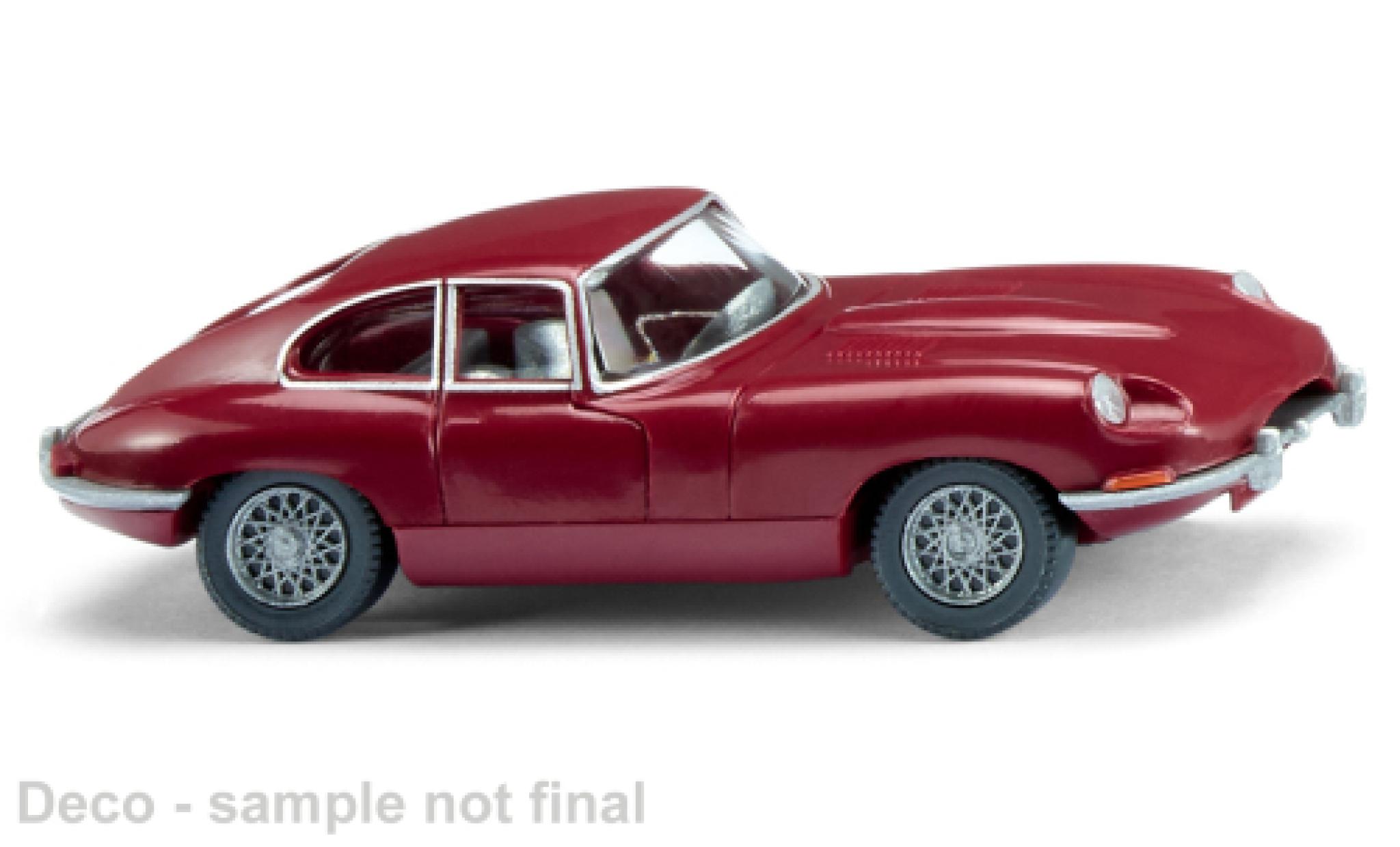 Jaguar E-Type 1/87 Wiking rosso foncé modellino in miniatura