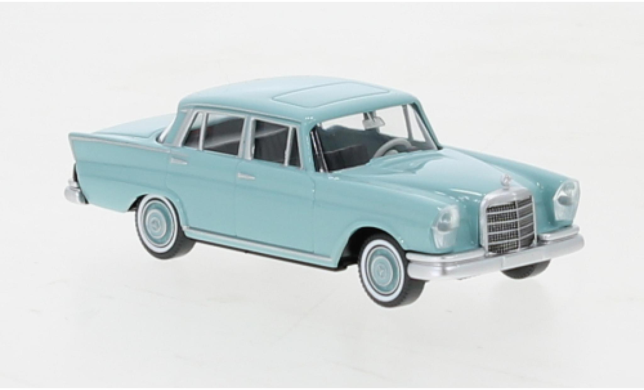 Mercedes 220 1/87 Wiking S turchese 1961 modellino in miniatura