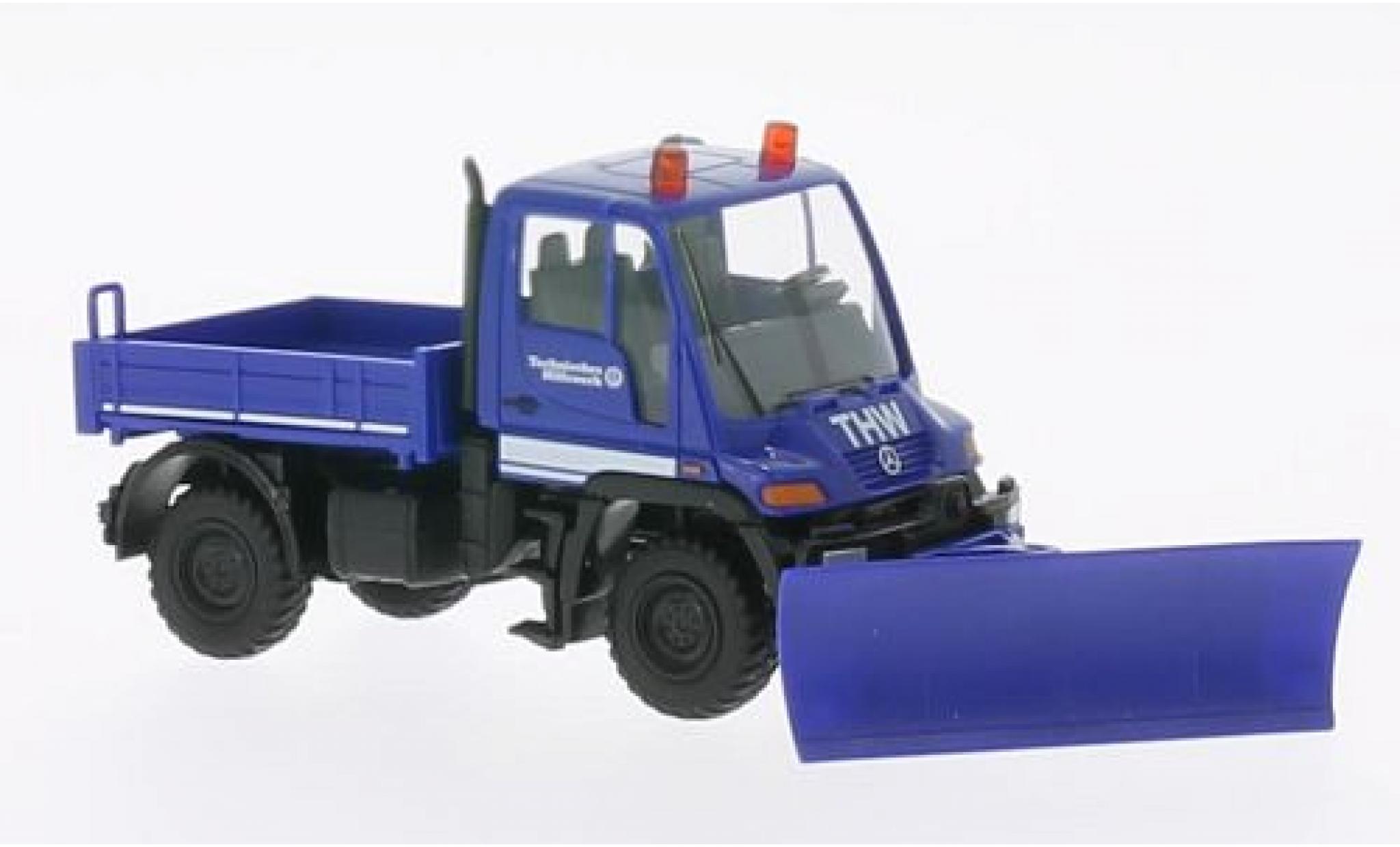 Mercedes Unimog 1/87 Wiking U 400 THW modellino in miniatura