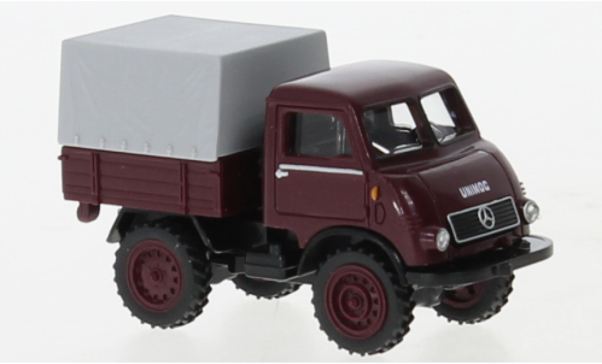 Mercedes Unimog 1/87 Wiking U402 rosso foncé 1953 modellino in miniatura
