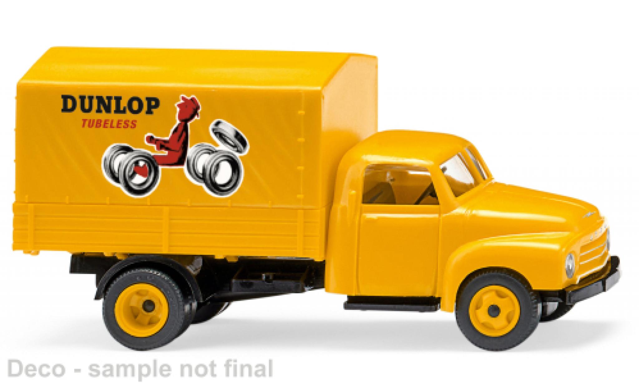 Opel Blitz 1/87 Wiking Dunlop modellino in miniatura