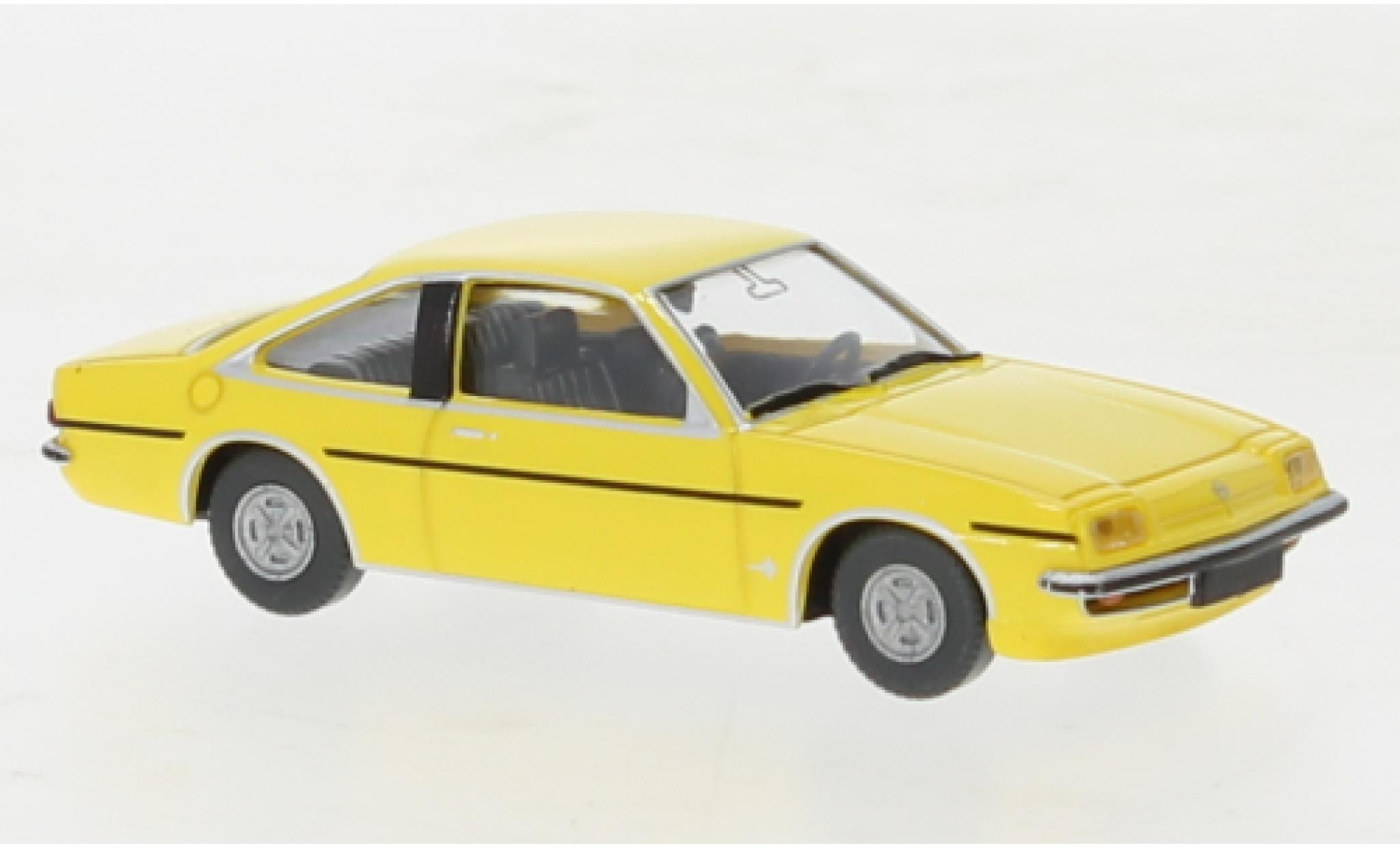 Opel Manta 1/87 Wiking B giallo clair 1975 modellino in miniatura