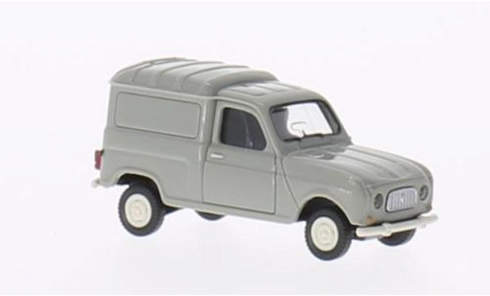 Renault 4 1/87 Wiking R grigio modellino in miniatura