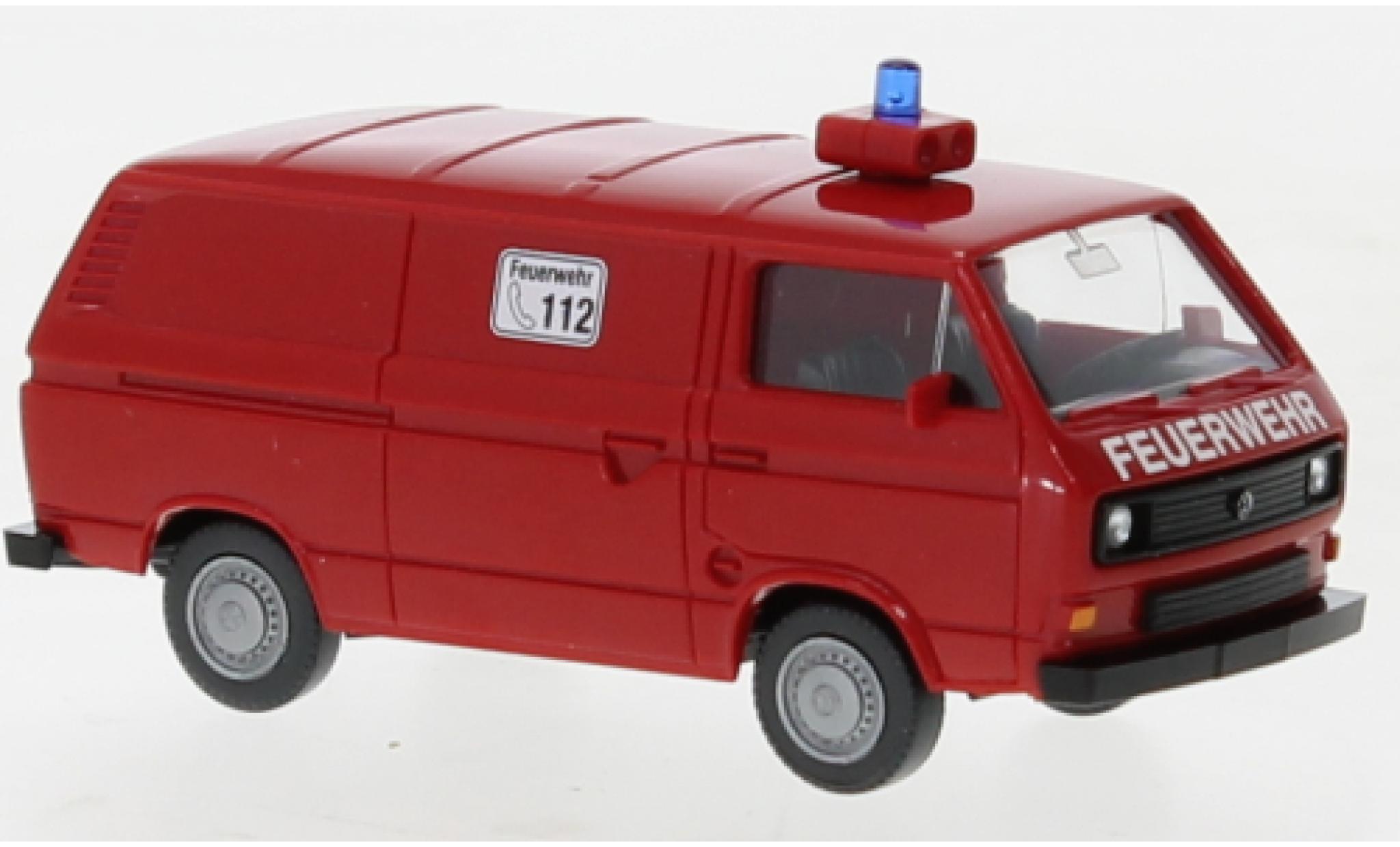 Volkswagen T3 1/87 Wiking fourgon pompiers 1981 modellino in miniatura