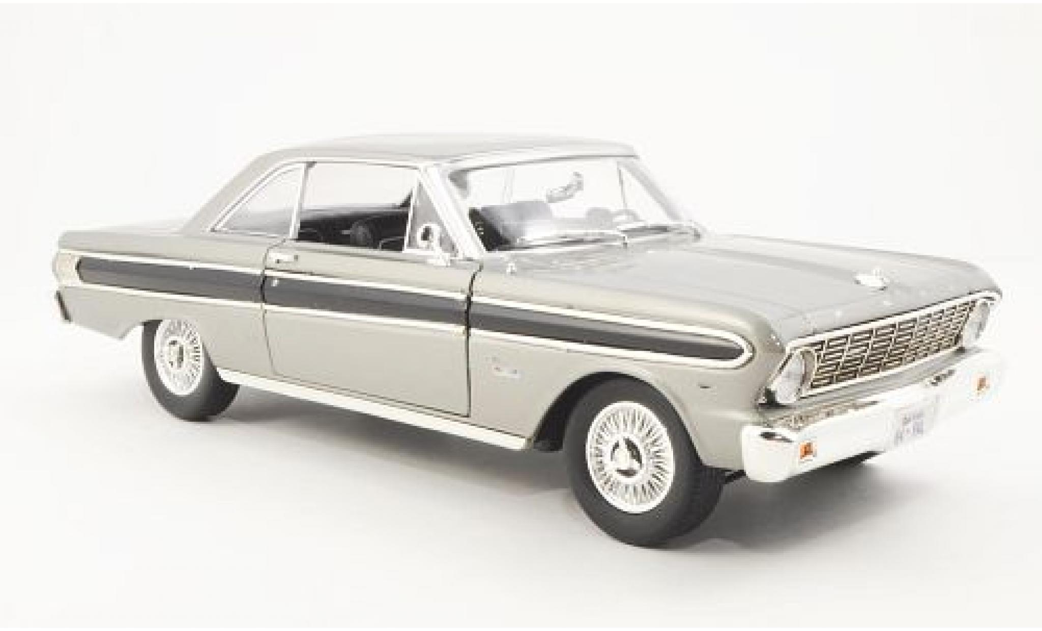 Ford Falcon 1/18 Yat Ming metallico grigio/nero 1964 modellino in miniatura