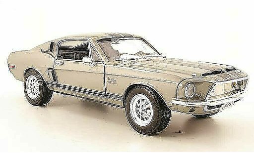 Shelby GT 500 1968 1/18 Yat Ming kr grigio modellini auto