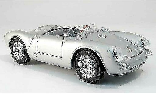 Porsche 550 Base 1/18 Maisto a spyder grigio modellini auto