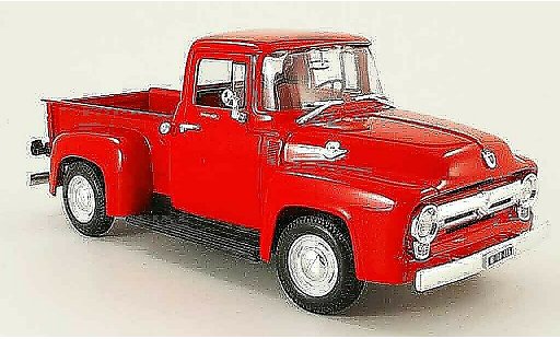 Ford F-100 Pickup 1/18 Welly 00 pick up rosso 1956 modellini auto