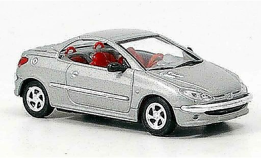 Peugeot 206 CC 1/43 Solido grigio interieur rosso modellini auto