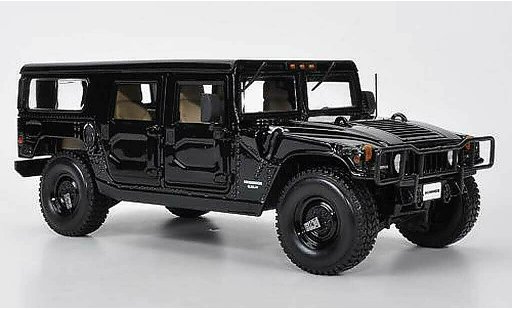 Hummer H1 Base 1/18 Maisto Station Wagon nero modellini auto