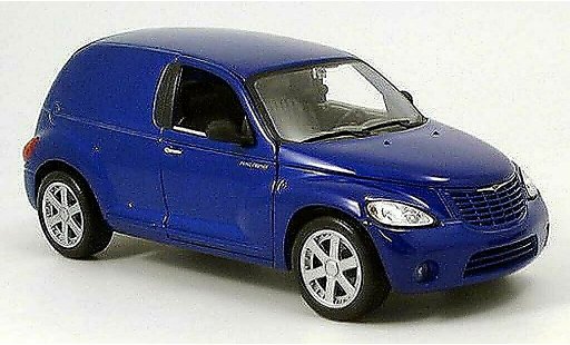 Chrysler PT Cruiser fourgon 1/18 Maisto panel blu modellini auto