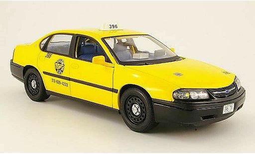 Chevrolet Impala taxi 1/18 Maisto giallo americain modellini auto