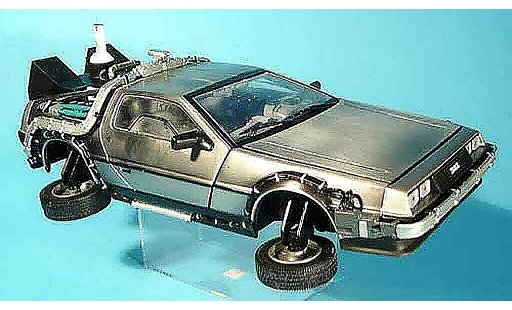 De Lorean futur II Time Machine 1/18 Sun Star dmc-12 retour vers le futur modellini auto
