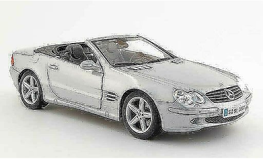 Mercedes Classe SL cabriolet 1/18 Maisto grigio 2001 modellini auto