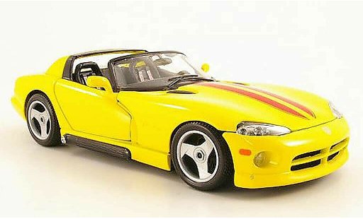 Dodge Viper RT 10 1/18 Burago giallo/rosso 1993 modellini auto