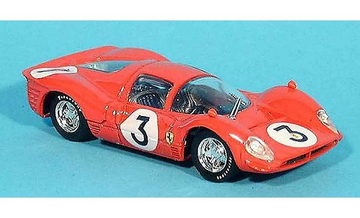 Ferrari 330 P4 1/43 Brumm no.3 l.bandini vincitore 1000km monza 1967 modellini auto
