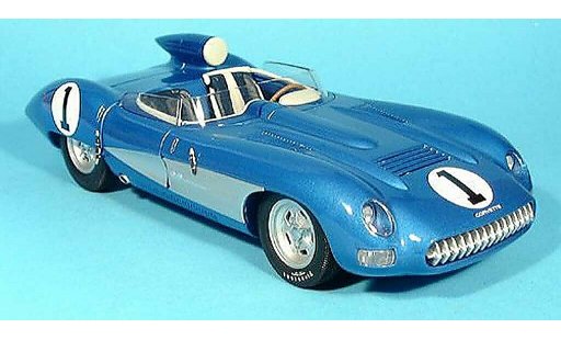 Chevrolet Corvette course 1/18 Autoart C1 ss no.1 blu 1957 modellini auto