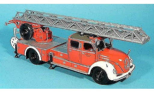 Magirus DL 30 S 6500 1/43 Minichamps pompier Leiterwagen rosso bianco 1955 modellini auto
