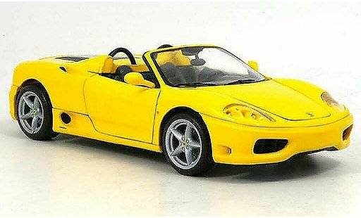 Ferrari 360 Modena 1/18 Hot Wheels spider giallo modellini auto