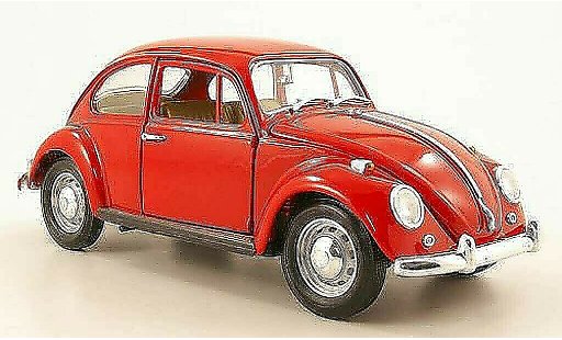 Volkswagen Kafer Base 1/18 Yat Ming rosso 1967 modellini auto