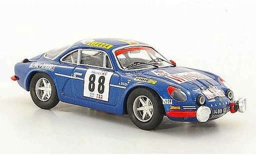 Alpine A110 1600 s 1/43 Trofeu No.88 J.P.Nicolas / J.Todt TAP Rally 1971 modellini auto