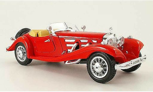 Mercedes 500 Roadster 1/18 Burago rosso (1:20) 1936 modellini auto