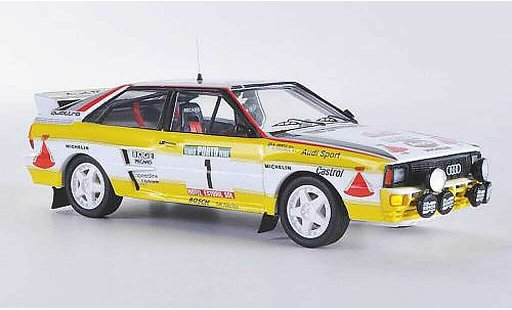 Audi Quattro rallye 1/43 Trofeu No.1Team HB H.Mikkola / A.Hertz Rally de Portugal 1984 modellini auto