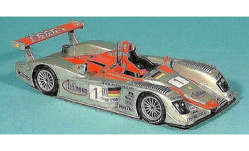 Audi R8 lms 1/43 Minichamps No.1 Team Sport North America F.Biela / T.Kristensen / E.Pirro 12h Sebring 2002 modellini auto