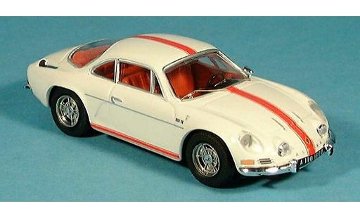 Alpine A110 1600 s 1/43 Trofeu bianco con strisce modellini auto