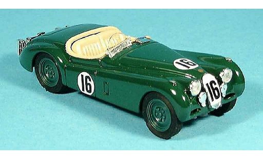 Jaguar XK 120 1/43 Brumm le mans no. 16 verde modellini auto