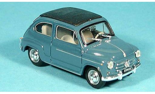 Fiat 600 D 1/43 Brumm chiuso blugrigio 1960 modellini auto