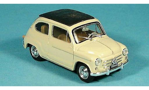 Fiat 600 D 1/43 Brumm chiuso beige 1960 modellini auto