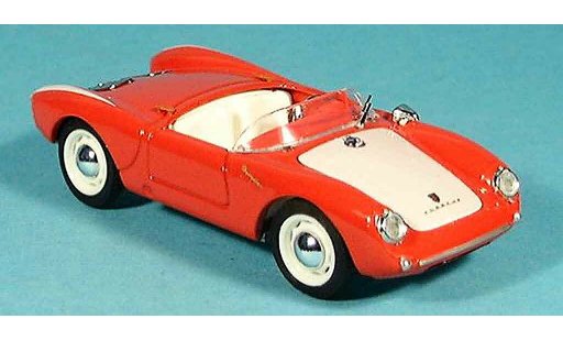 Porsche 550 1954 1/43 Brumm rosso bianco Strassenversion modellini auto