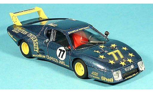 Ferrari 512 BB LM 1/43 Brumm no.77 pozzi le mans 1980 modellini auto