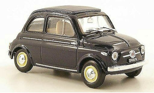 Fiat 500 Nuova 1/43 Brumm blu chiusoes tetto pieghevole 1957 modellini auto