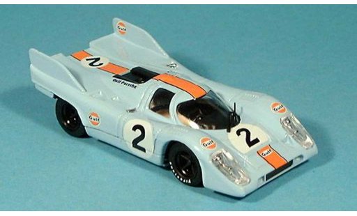 Porsche 917 1971 1/43 Brumm No.2 Scuderia JWA-Gulf 1000 km Monza Rodriges/Oliver modellini auto