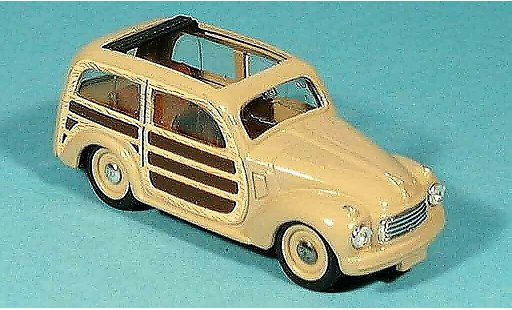 Fiat 500 Giardiniera 1/43 Brumm C GiardinieraAperta beige 1949 modellini auto