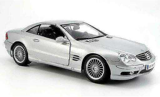 Mercedes Classe SL AMG 1/18 Maisto 55 grigio 2002 modellini auto