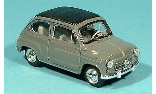 Fiat 600 D 1/43 Brumm grigio 1960 modellini auto
