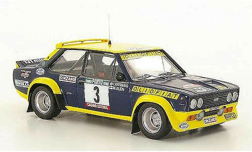 Fiat 131 Abarth 1/43 Trofeu No.3 Olio M.Alen / I.Kivimaki Rally Portugal 1977 modellini auto