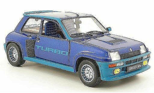 Renault 5 Turbo 1/18 Universal Hobbies blu modellini auto